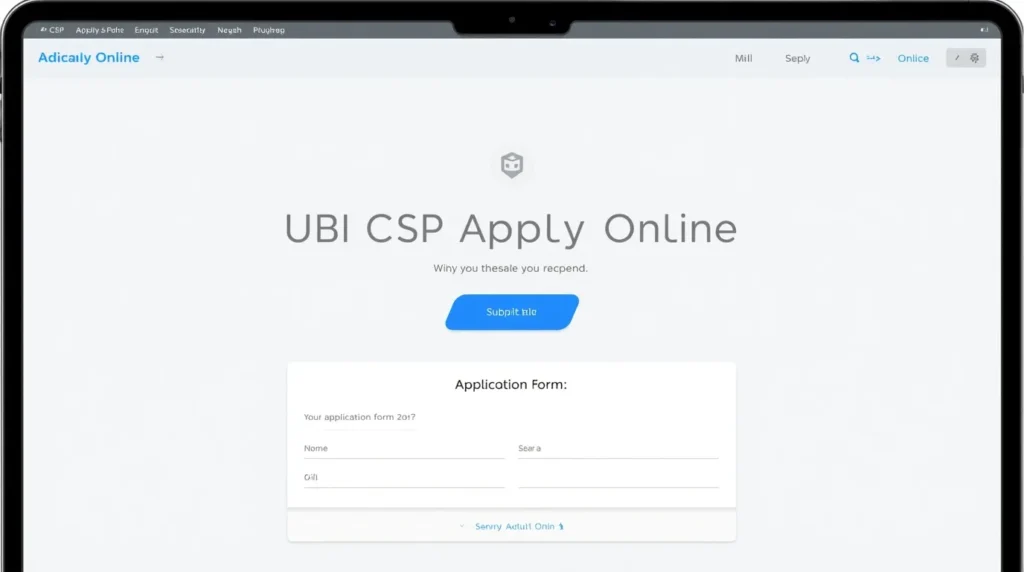 UBI CSP Apply Online